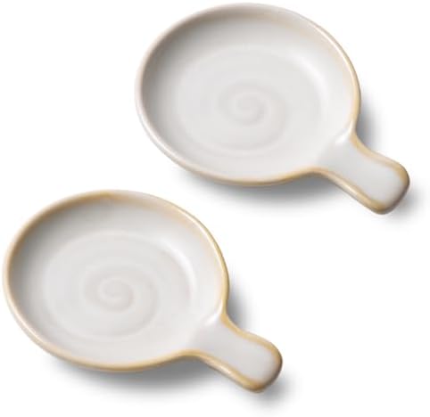 Small Coffee Spoon Rest, Ceramic Tea Spoon Rest Holder, Set of 2