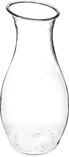 Carlisle Plastic Carafe, 1.5 L, Water, Juice and Wine, Clear