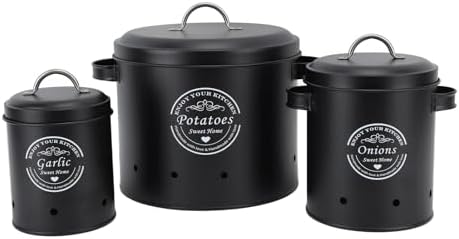 CCYLEZ Potato Storage Bin, Airtight Sealed Design Large Capacity