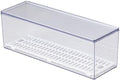 Large Transparent Plastic Flatware Tray with Lid