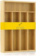 JoyJolt Bamboo Drawer Organizer for Kitchen Utensils, Drawer Divider