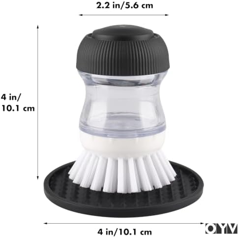 OYV Soap Dispensing Palm Brush Set