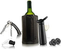 Vacu Vin Wine Saver Pump with 2 x Vacuum Bottle Stoppers - Black