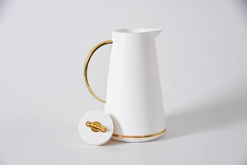 Pampa Bay Thermal Carafe (White and Gold)