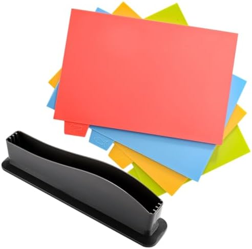 Cabilock Color-coded Kitchen Cutting Board Set 4pcs Plastic Chopping
