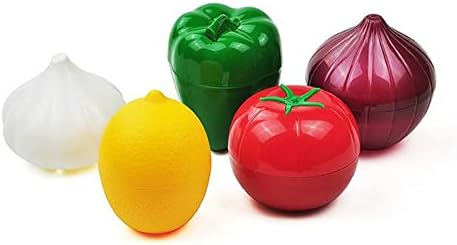 OUKEYI 5-Piece Set Fruit Container Refrigerator,Onion Storage