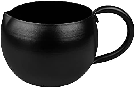 GoCraft Sugar Bowl and Creamer Pitcher Set | Matte Black Iron Cup Jug