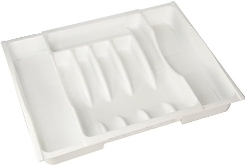 Rubbermaid Adjustable Cutlery Tray, White