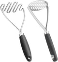 Potato Masher Set of 2 Pieces, 10.25-Inch Stainless Steel Wire Mashed