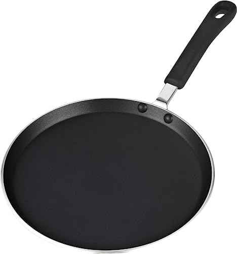 Cook N Home 10.25-Inch Nonstick Heavy Gauge Crepe Pancake Pan Griddle