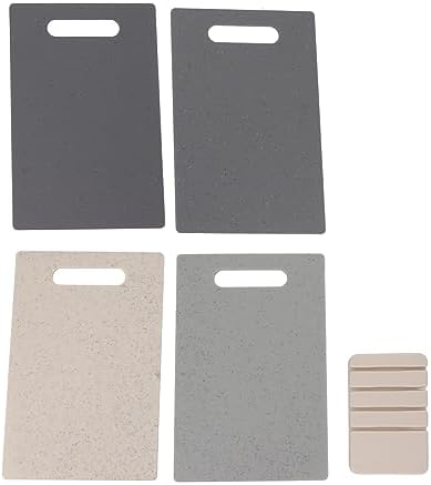 SUNGOOYUE Cutting Board Set Plastic Chopping Boards with Storage Stand