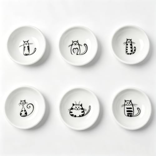 Ceramic Dipping Sauce Dishes Set of 6