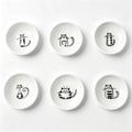 Ceramic Dipping Sauce Dishes Set of 6