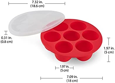 Instant Pot Official Silicone Egg Bites Pan with Lid - Compatible with