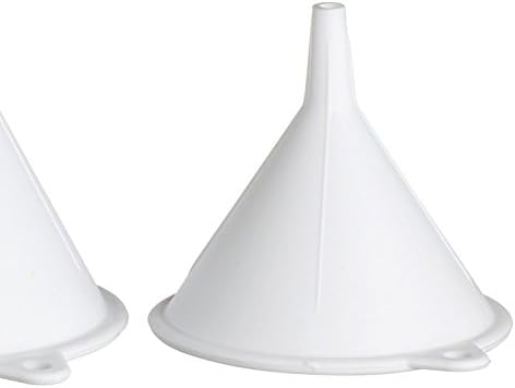 KitchenCraft Food-Grade Plastic Funnels (Set of 3) - White