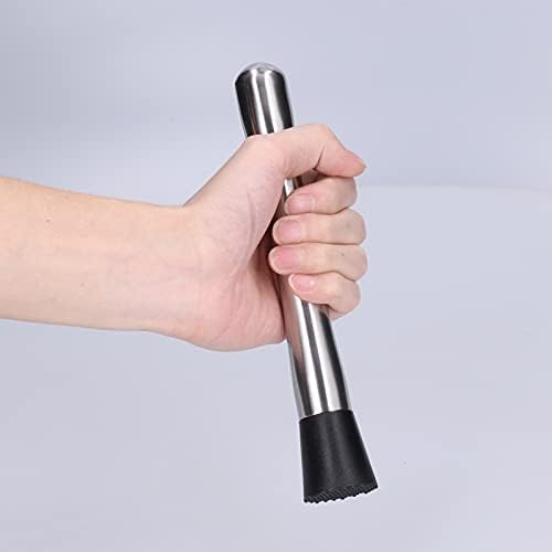 Stainless Steel Cocktail Jigger Muddler Stirring Spoon Set with