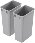 Dowell 2 Pack 13Gal Plastic Wastebasket Trash Containers