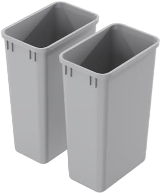 Dowell 2 Pack 13Gal Plastic Wastebasket Trash Containers