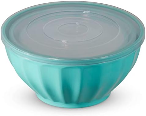Godinger Mixing Bowls with Lids, Plastic Nesting Bowls Set, Food