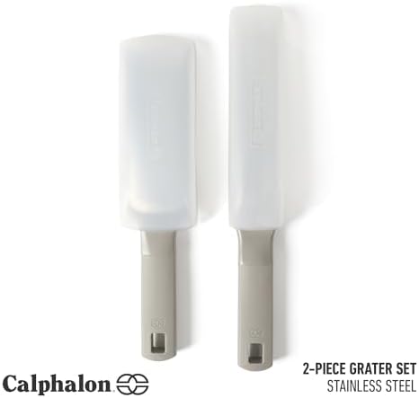 Calphalon Prime Grater Set, 2-Piece Stainless Steel Kitchen Graters