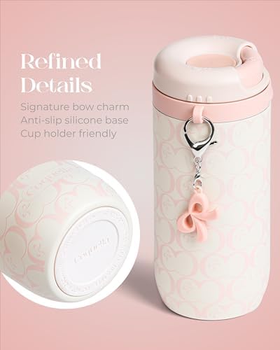 15 oz Stainless Steel Coffee Tumbler with Twist-Open Lid, Insulated