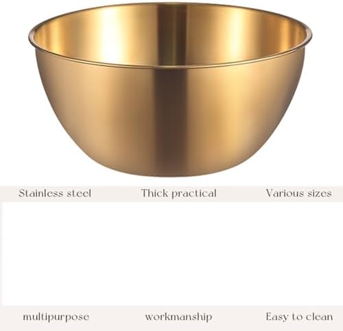 Stainless Steel Salad Bowls Set of 2 Mixing Bowl with Measurement