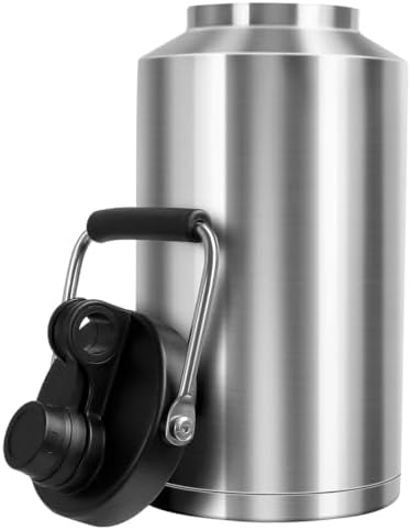 Insulated Water Bottle,1 Gallon Jug with Handle, 128oz Stainless