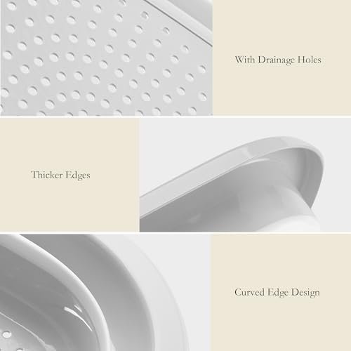 Collapsible Colander & Wash Basin Set, 2-in-1 Foldable Dishpan with