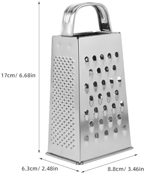 MAGICLULU 1pc Stainless Steel Vegetable Grater Portable Metal Grater
