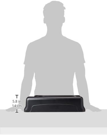 Rubbermaid Slim Jim Swing Lid, Black Plastic