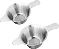 2 pack Fine Mesh Tea Strainers, Stainless Steel Small Mesh Tea Filter