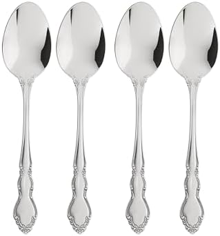 Oneida Dover Teaspoons Silverware Set for 4, Flatware