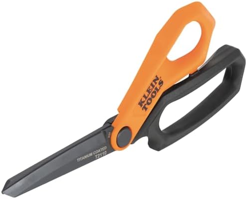Klein Tools T2110 Titanium-Coated Professional Scissors, Stainless