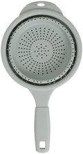 Dexas 8" Collapsible Silicone Strainer in Sage, Kitchen Strainer with
