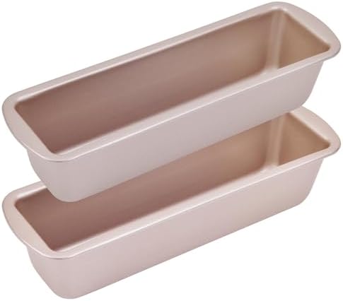 10 Inch Rectangle Loaf Pan 2 Pack Nonstick Bakeware for Oven Baking