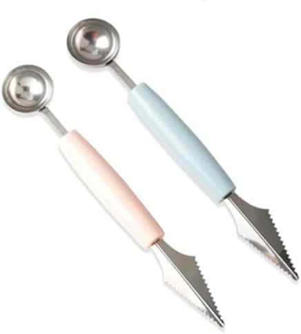 2 Pcs Stainless Steel Melon Baller Scoop,Fruit Decoration Carving