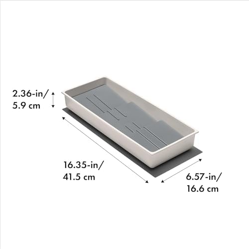 OXO Good Grips Kitchen Compact Spice Drawer Organizer, White - Pack of