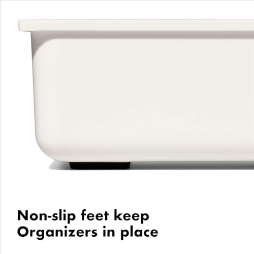 OXO Good Grips Kitchen Compact Spice Drawer Organizer, White - Pack of