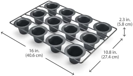 Chicago Metallic 26121 Professional 12-Cup Non-Stick Mini-Popover Pan
