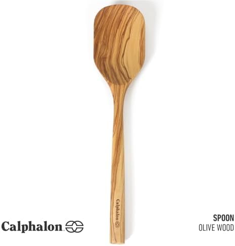 Calphalon Edge Cooking Spoon, 13-Inch Italian Olive Wood Kitchen