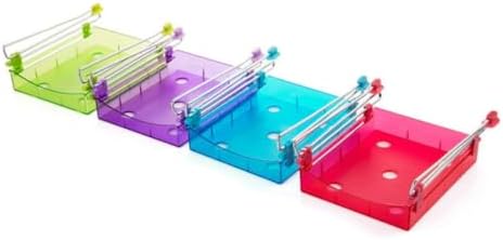 Slide Drawer Organizer with Smooth Pull-out Design for Fridge Storage