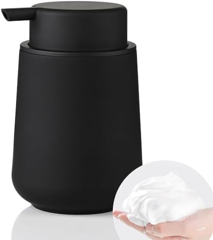 YAUKPH Matte Black Foaming Hand Soap Dispenser Plastic