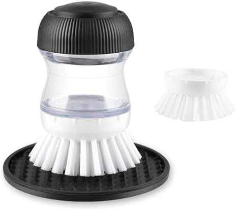 OYV Soap Dispensing Palm Brush Set