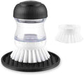 OYV Soap Dispensing Palm Brush Set
