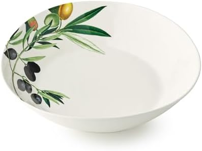 Olivia 128-Ounce Stoneware Large Serving Bowl - 13-Inch Mediterranean