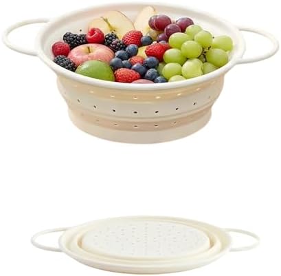 Collapsible Silicone Colander Strainer, Kitchen Drainer