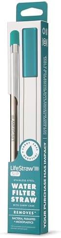 LifeStraw Sip – Reusable Stainless Steel Water Filter Drinking Straw