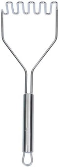 Restaurantware Stainless Steel Potato Masher - German Standard Heavy