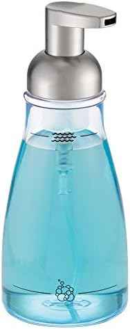 iDesign Foaming Soap Dispenser, Clear and Brushed Nickel