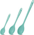 3 Pcs Silicone Spoons Set of 7.9 10.6 14.2 inch for Cooking, Heat